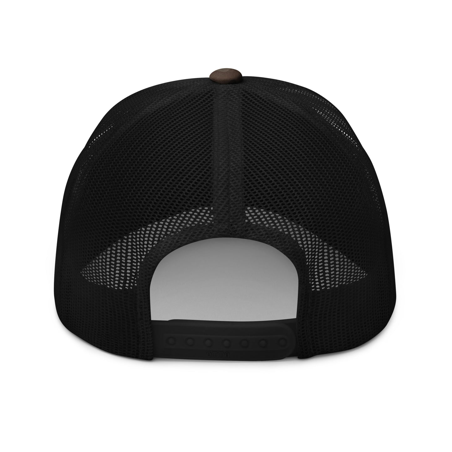 Camouflage trucker hat with White Stitching
