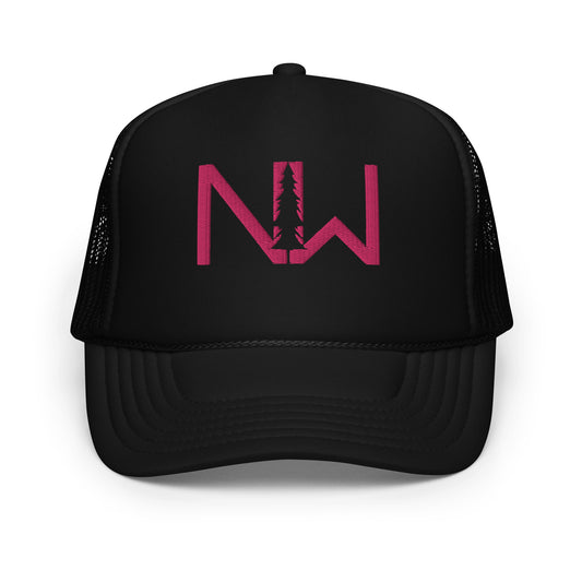 Pink Stitching Trucker Hat