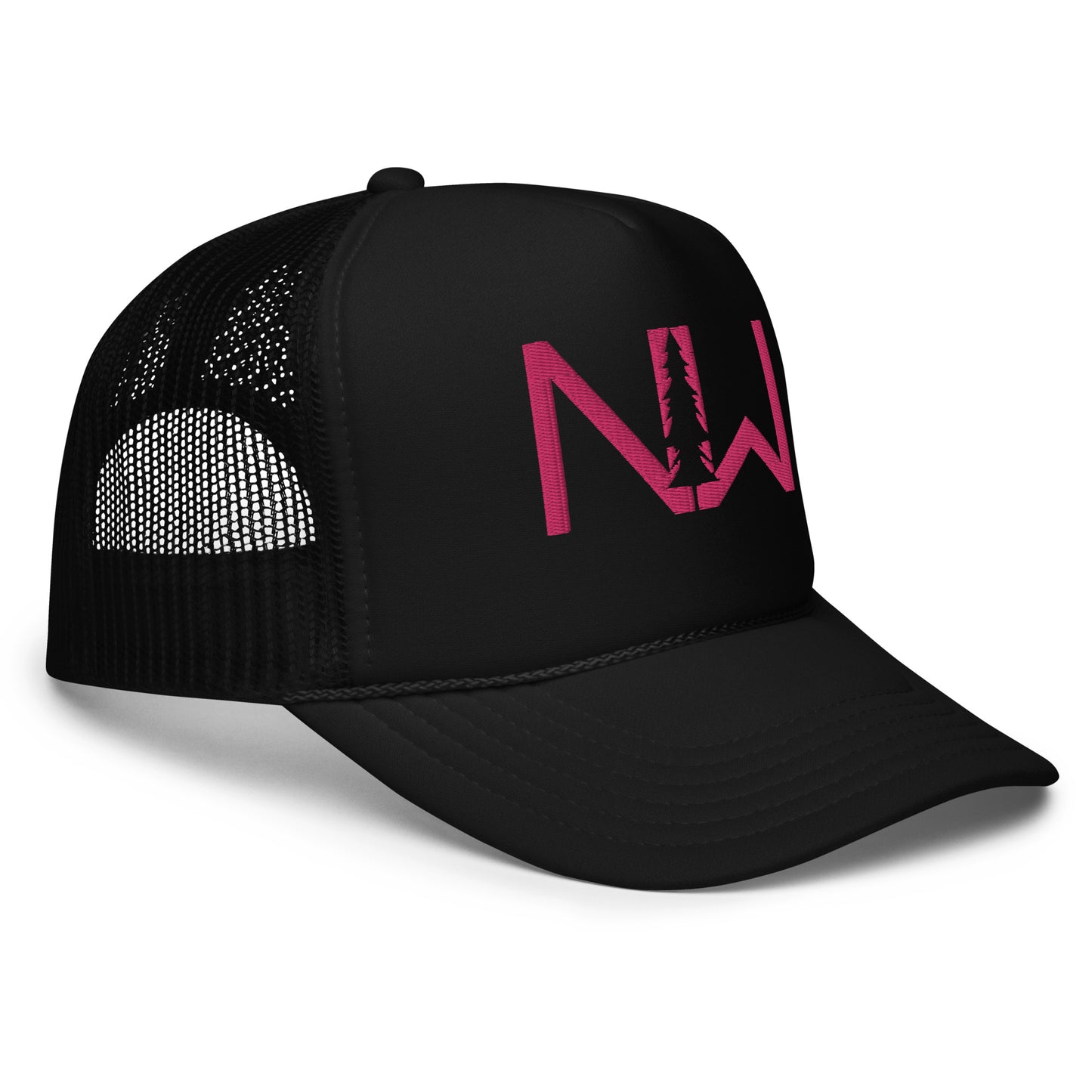 Pink Stitching Trucker Hat