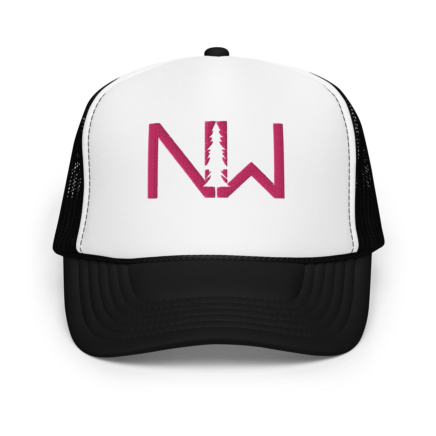 Pink Stitching Trucker Hat