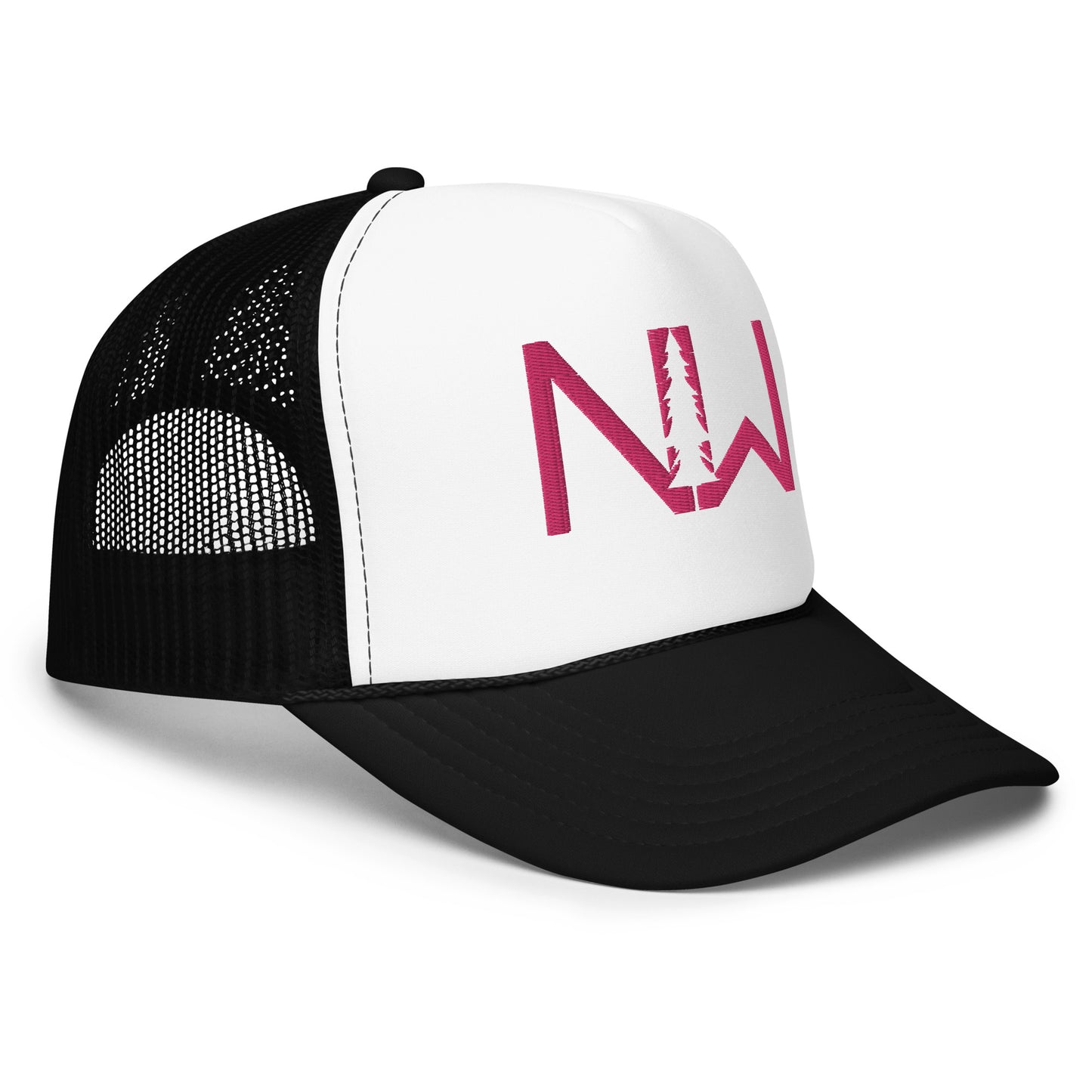 Pink Stitching Trucker Hat