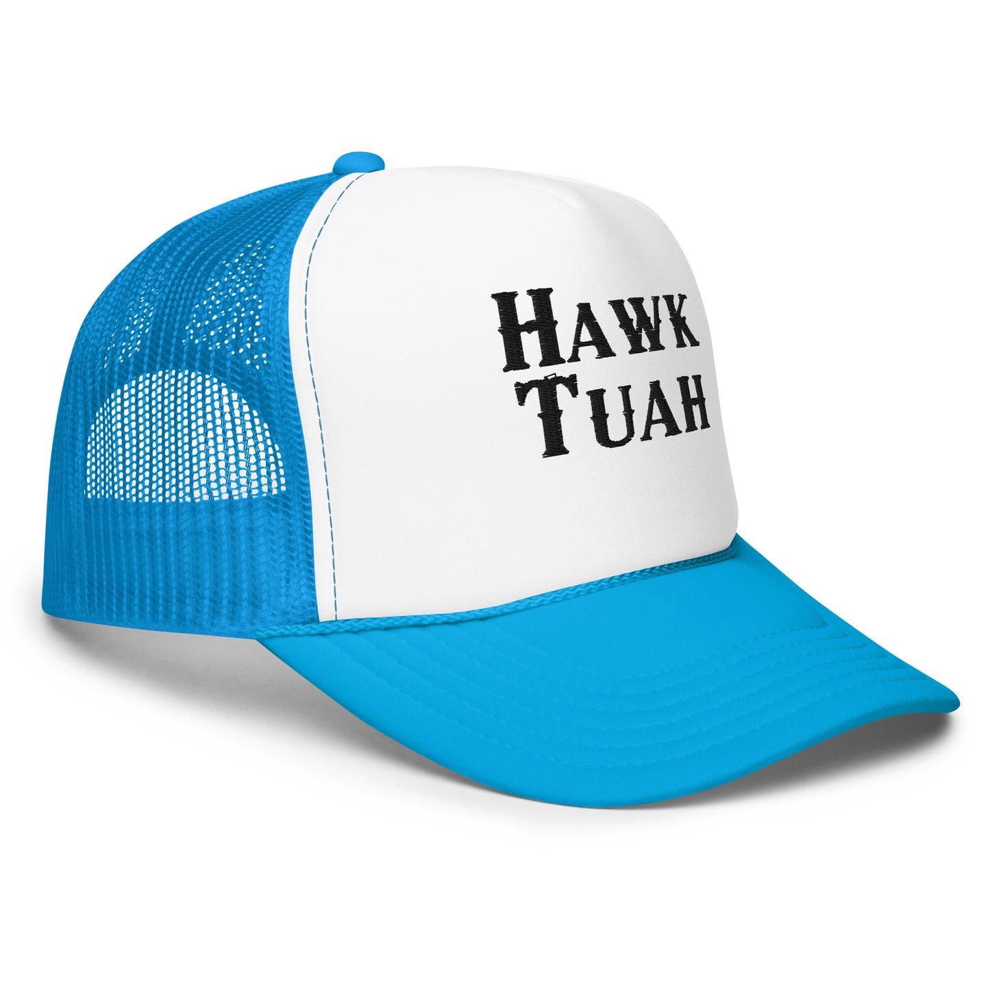 Hawk Tuah trucker hat (Black Stitching)