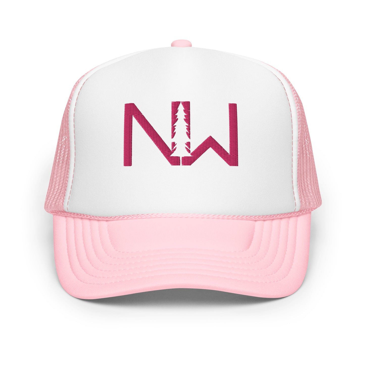 Pink Stitching Trucker Hat