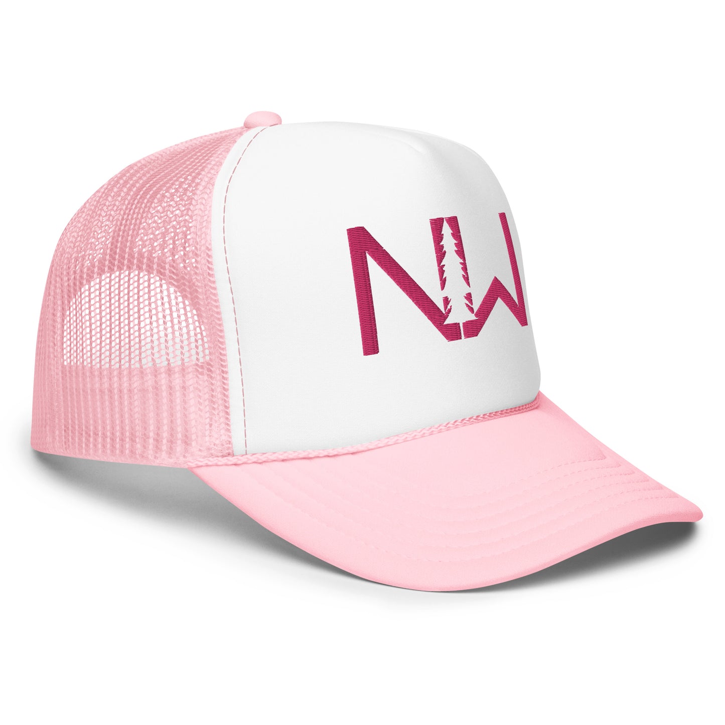 Pink Stitching Trucker Hat